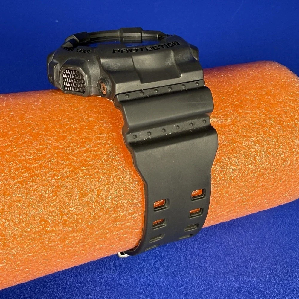 Casio G-Shock 5081 GA-100C Charcoal Blue Hands Analog Digital Watch Face